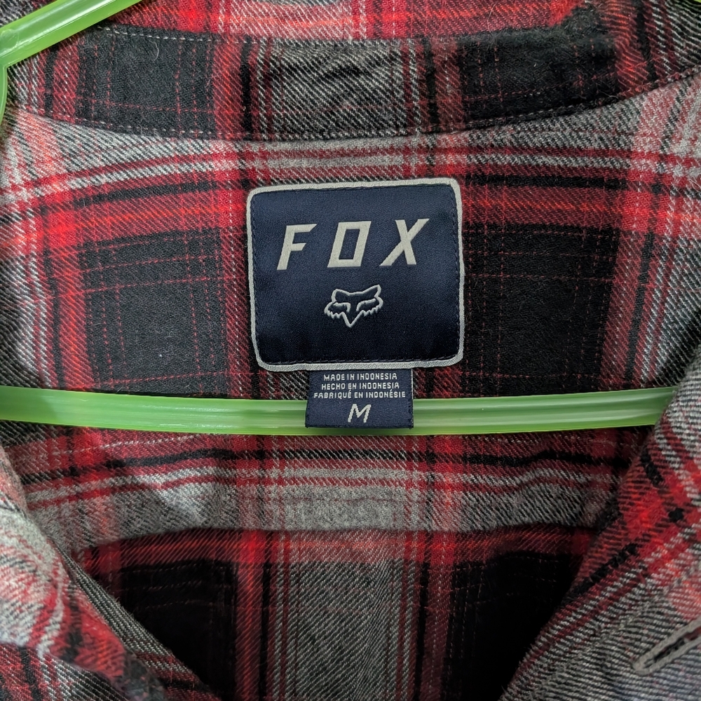 MEN'S FOX RACING PLAID SHIRT - Picture 3 of 6